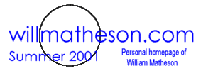 willmatheson.com logo for Summer 2001