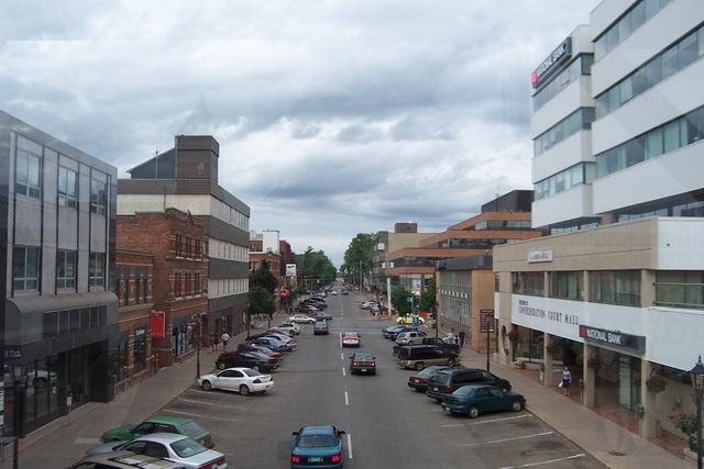 Notice how wide the streets are. This one-way street is 