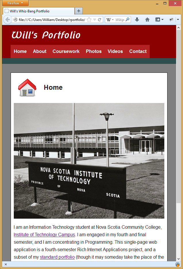 Responsive portfolio - click to view